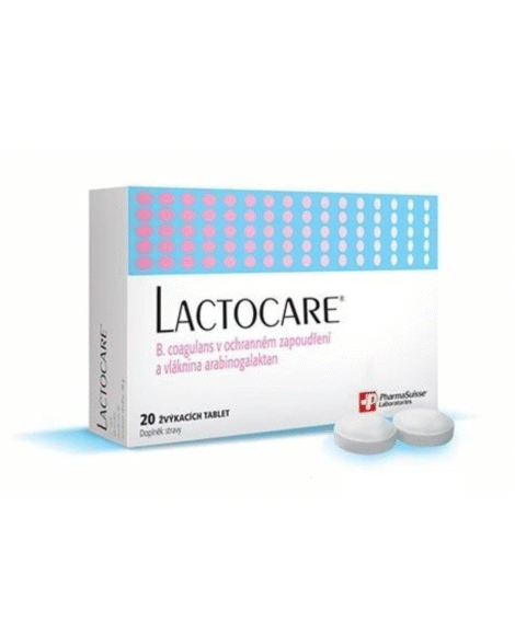 LACTOCARE 20 CHEWABLE tablets