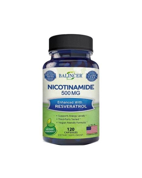 Nicotinamide + Resveratrol 120 Capsules | Balincer