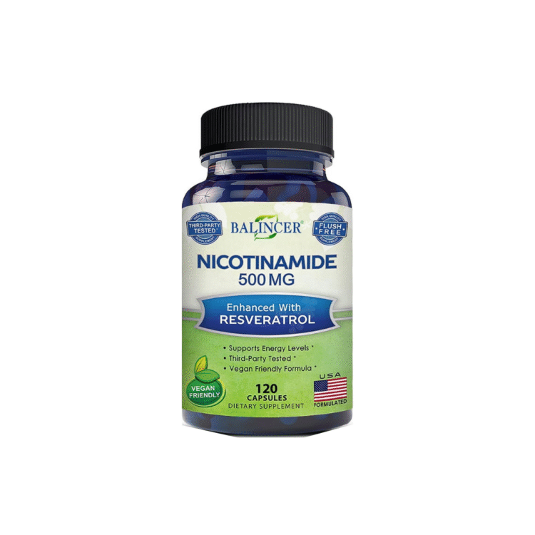 Nicotinamide + Resveratrol 120 Capsules | Balincer