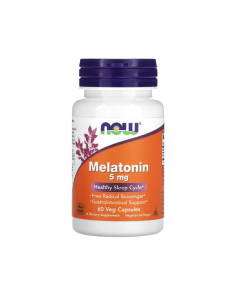 Melatonin 5mg 60capsules | Now