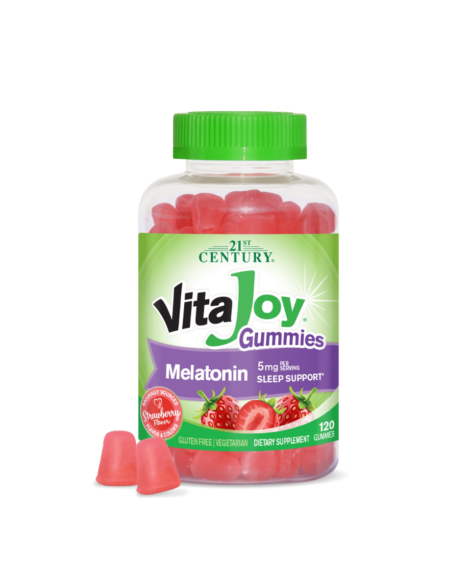 Vitajoy Melatonin 2.5mg 120 Strawberry Gummies | 21st century