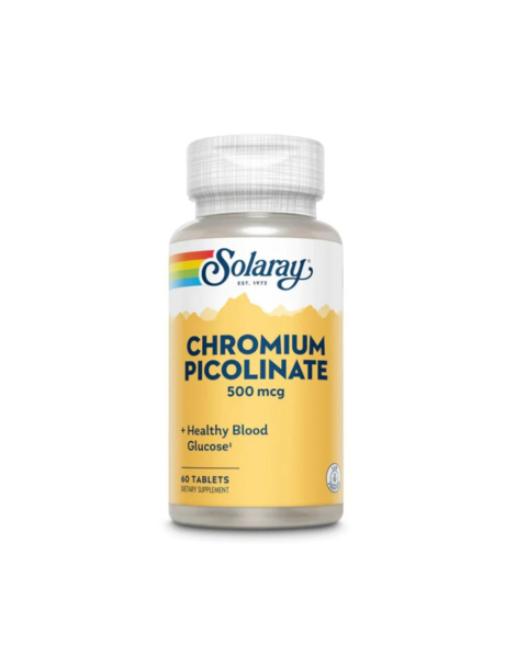 Chromium Picolinate 500mcg 60 Tablets | Solaray