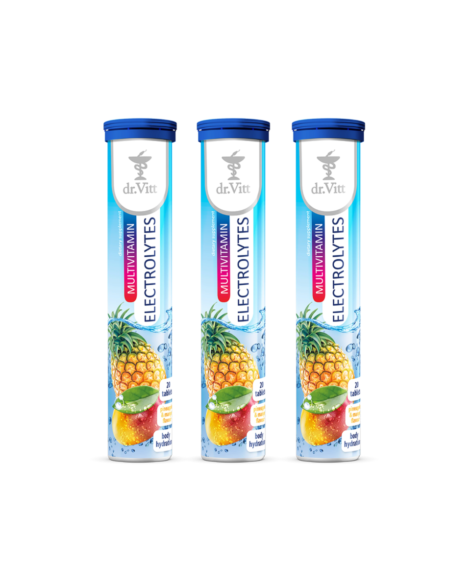 Electrolytes 20 Effervescent tablets Dr . Vitt bundle of 3