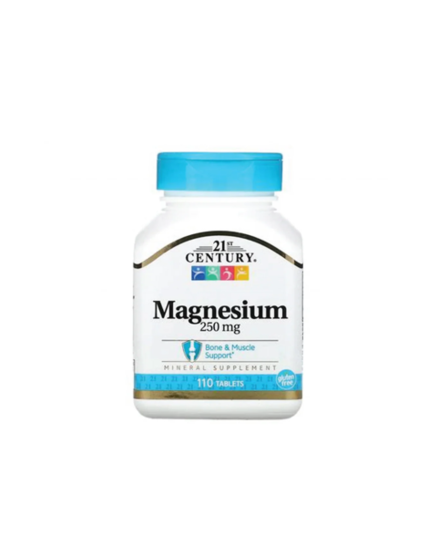 21st Century Magnesium 250 mg with Calcium 110 TABLETS